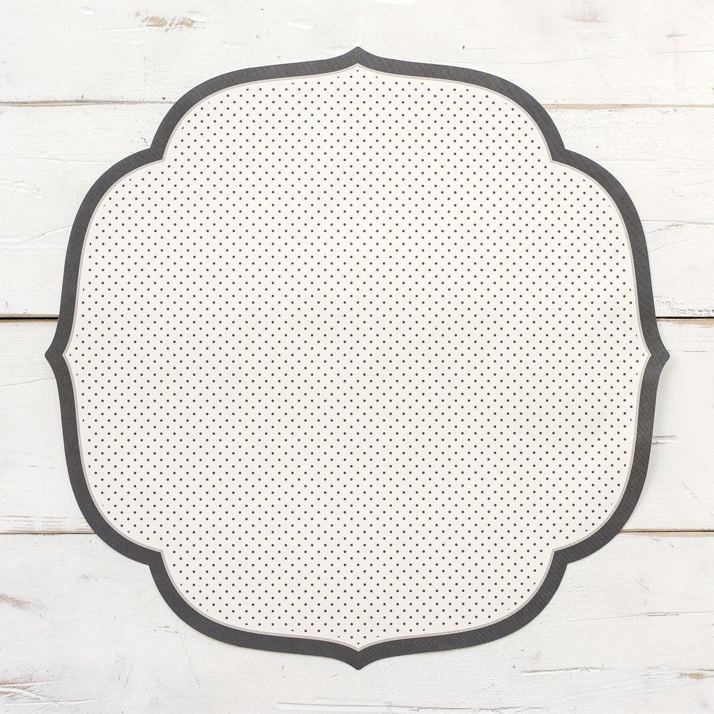 Swiss Dot Medallion Paper Placemats