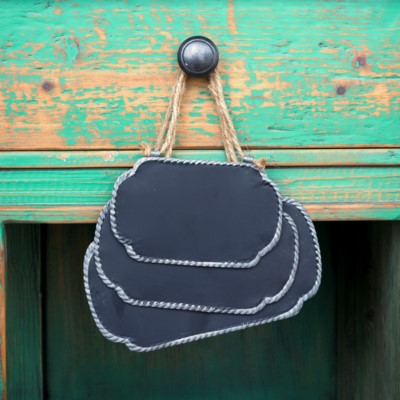 Hanging Metal Blackboard, Set of 3
