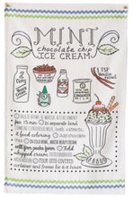 Cotton Printed Recipe Tea Towels, 4 styles