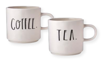 Rae Dunn Coffee & Tea Mug Set