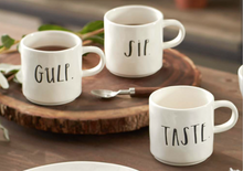 Rae Dunn Sip & Gulp Mug Set