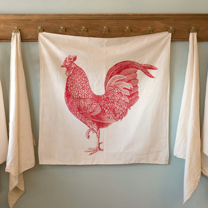 Rooster Tea Towel
