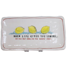When life gives you lemons... Porcelain 11x5 Platter