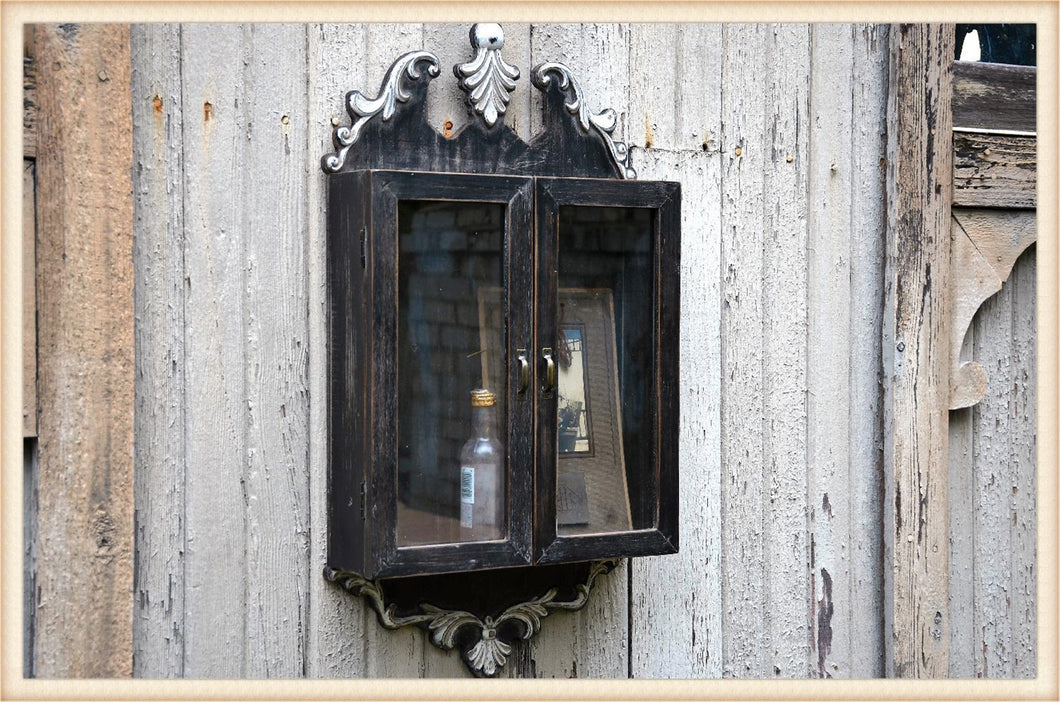 Raised Damask Cabinet